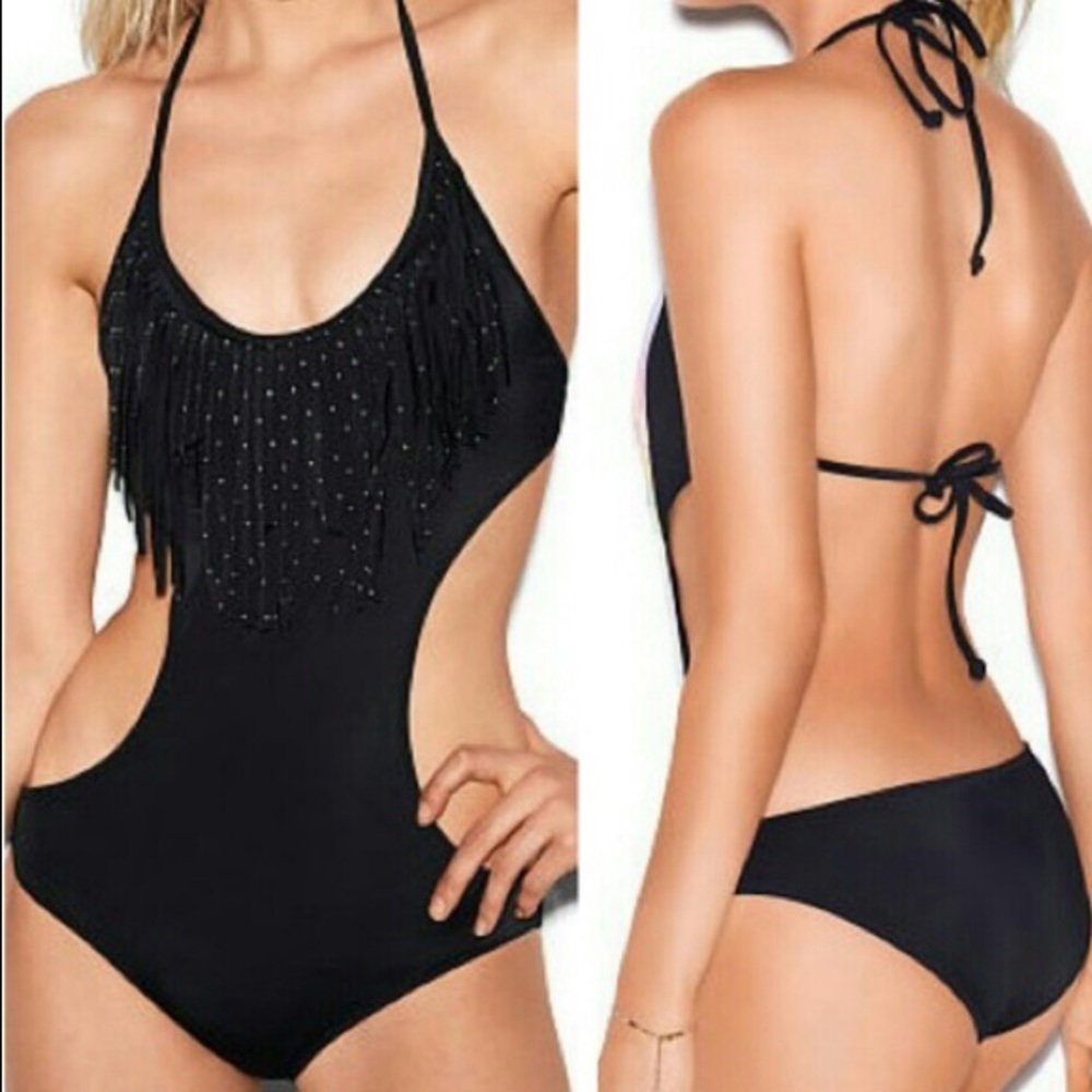 Pink Victoria secrets one piece swimsuit